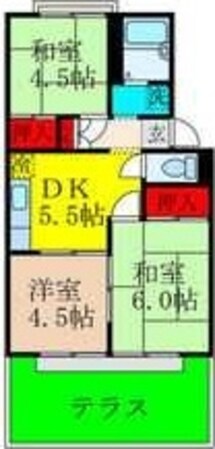 メゾンエスポワールの物件間取画像